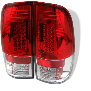 Picture of Spyder Ford F150 side 97-03-F250-350 Duty 99-07 LED Tail Lights Red Clear ALT-YD-FF15097-LED-RC