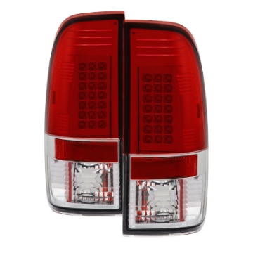 Picture of Spyder Ford F150 side 97-03-F250-350 Duty 99-07 LED Tail Lights Red Clear ALT-YD-FF15097-LED-RC