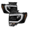 Picture of Spyder Ford F150 13-14 Projector Factory Xenon Model- Light Bar DRL Blk PRO-YD-FF15013-LBDRL-HID-BK