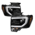 Picture of Spyder Ford F150 13-14 Projector Factory Xenon Model- Light Bar DRL Blk PRO-YD-FF15013-LBDRL-HID-BK