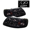 Picture of Spyder Ford F150 97-03 Projector - LED Halo Amber Reflector LED Smke PRO-YD-FF15097-1P-AM-SMC