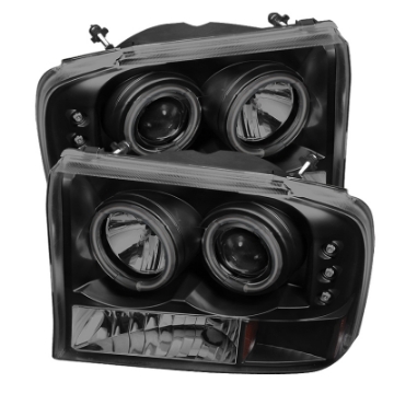 Picture of Spyder Ford F250 Super Duty 99-04 Projector V 2 CCFL Halo LED Blk Smke PRO-YD-FF25099-1P-G2-CCFL-BSM
