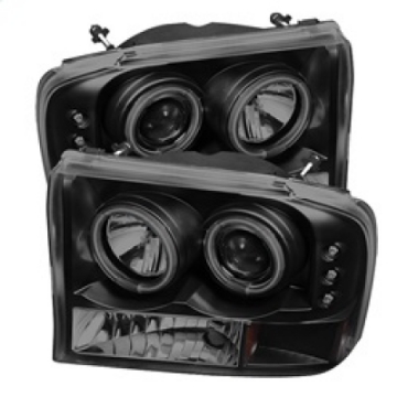 Picture of Spyder Ford F250 Super Duty 99-04 Projector V 2 CCFL Halo LED Blk Smke PRO-YD-FF25099-1P-G2-CCFL-BSM