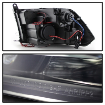 Picture of Spyder Dodge Ram 1500 09-14 Projector Headlights Halogen- LED Halo LED - Blk Smke PRO-YD-DR09-HL-BSM