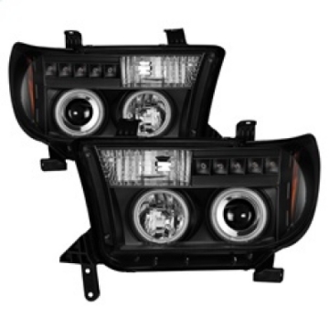 Picture of Spyder Toyota Tundra 07-13 Projector Headlights CCFL Halo LED Blk PRO-YD-TTU07-CCFL-BK
