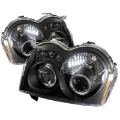 Picture of Spyder Jeep Grand Cherokee 05-07 Projector Headlights LED Halo LED Blk Low 9006 PRO-YD-JGC05-HL-BK