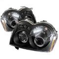 Picture of Spyder Jeep Grand Cherokee 05-07 Projector Headlights LED Halo LED Blk Low 9006 PRO-YD-JGC05-HL-BK