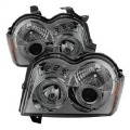 Picture of Spyder Jeep Grand Cherokee 05-07 Projector Headlights LED Halo LED Smke PRO-YD-JGC05-HL-SMC