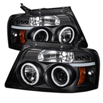 Picture of Spyder Ford F150 04-08 Projector Headlights Version 2 CCFL Halo LED Blk PRO-YD-FF15004-CCFL-G2-BK