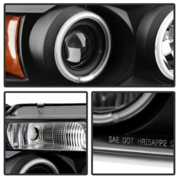 Picture of Spyder Ford F150 04-08 Projector Headlights Version 2 CCFL Halo LED Blk PRO-YD-FF15004-CCFL-G2-BK
