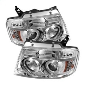 Picture of Spyder Ford F150 04-08 Projector Headlights Version 2 LED Halo LED Chrm PRO-YD-FF15004-HL-G2-C