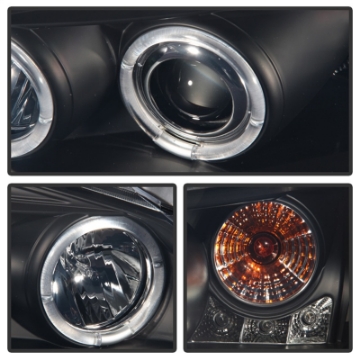 Picture of Spyder Pontiac G6 2-4DR 05-08 Projector Headlights LED Halo LED Blk Smke PRO-YD-PG605-HL-BSM