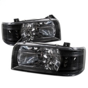 Picture of Spyder Ford F150 92-96-Ford Bronco 92-96 1PC LED  LEDsCrystal Headlights Blk HD-YD-FB92-1PC-BK