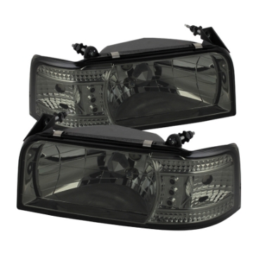 Picture of Spyder Ford F150 92-96-Ford Bronco 92-96 1PC LED  LEDsCrystal Headlights Smke HD-YD-FB92-1PC-SM