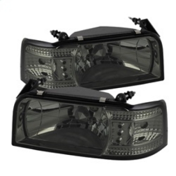 Picture of Spyder Ford F150 92-96-Ford Bronco 92-96 1PC LED  LEDsCrystal Headlights Smke HD-YD-FB92-1PC-SM