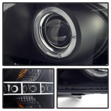 Picture of Spyder Chevy Silverado 1500-2500 07-13 Projector Headlights LED Halo LED Blk Smke PRO-YD-CS07-HL-BSM