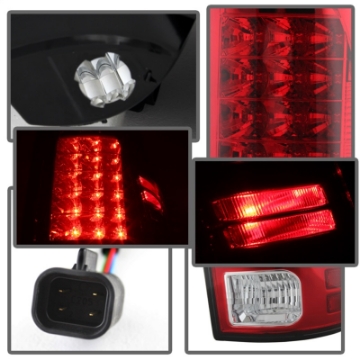 Picture of Spyder Dodge Ram 1500 13-14 13-14 LED Tail Lights LED Model only - Red Clear ALT-YD-DRAM13-LED-RC