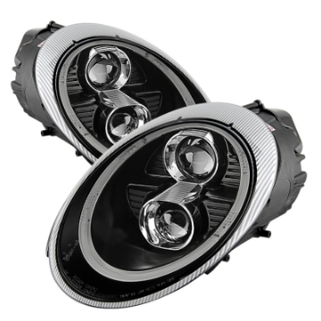 Picture of Spyder Porsche 911 05-09 Projector Headlights Xenon-HID Model- DRL LED Blk PRO-YD-P99705-HID-DRL-BK