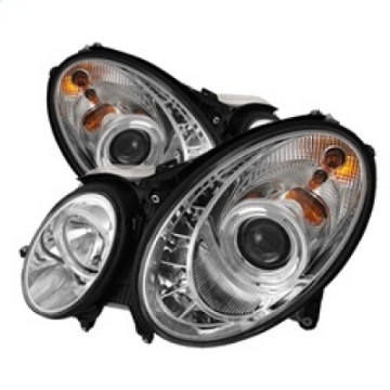 Picture of Spyder Mercedes Benz E-Class 03-06 Projector Headlights Halogen - DRL Chrm PRO-YD-MBW21103-DRL-C