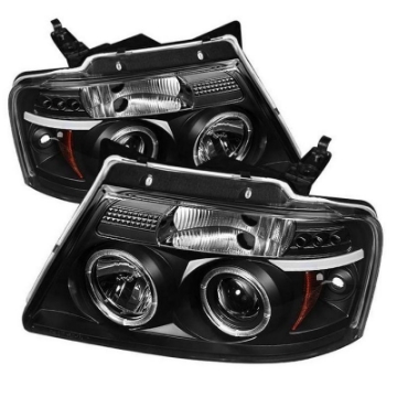 Picture of Spyder Ford F150 04-08 Projector Headlights Version 2 LED Halo LED Blk PRO-YD-FF15004-HL-G2-BK