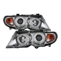 Picture of Spyder BMW E46 3-Series 02-05 4DR Projector Headlights 1PC LED Halo Chrm PRO-YD-BMWE4602-4D-AM-C