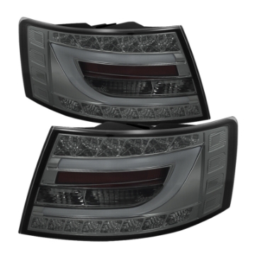 Picture of Spyder Audi A6 05-08 4Dr Sedan Light Bar LED Tail Lights Smke ALT-YD-AA605-LBLED-SM