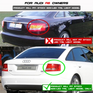Picture of Spyder Audi A6 05-08 4Dr Sedan Light Bar LED Tail Lights Smke ALT-YD-AA605-LBLED-SM