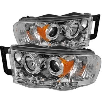 Picture of Spyder Dodge Ram 1500 02-05-Ram 2500 03-05 Projector Headlights LED Halo LED Chrm PRO-YD-DR02-HL-C
