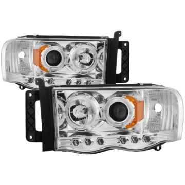 Picture of Spyder Dodge Ram 1500 02-05-Ram 2500 03-05 Projector Headlights LED Halo LED Chrm PRO-YD-DR02-HL-C
