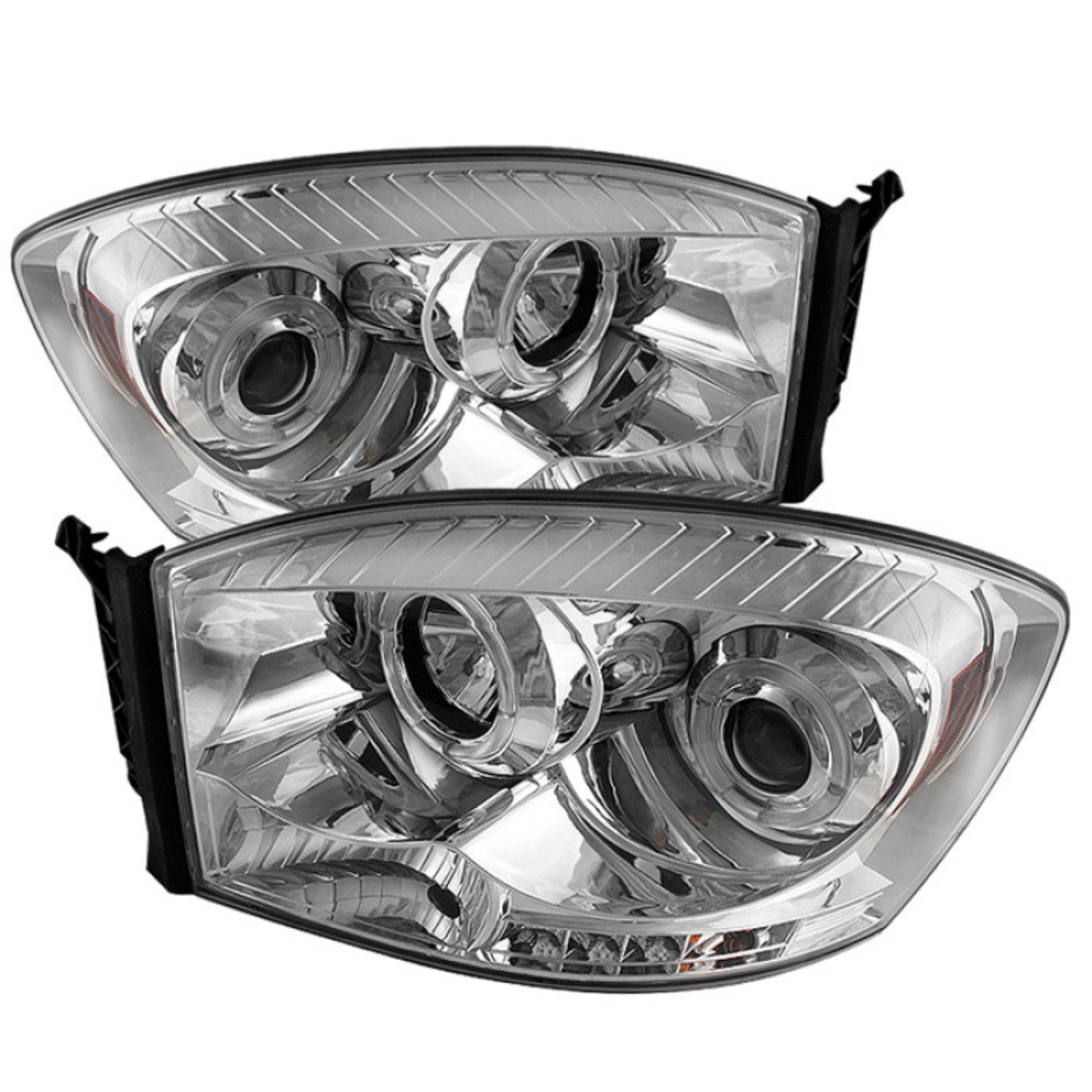 Picture of Spyder Dodge Ram 1500 06-08-Ram 2500 06-09 Projector Headlights LED Halo LED Chrm PRO-YD-DR06-HL-C