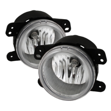 Picture of Spyder Dodge Magnum 05-08-Journey 09-10 Jeep Wrangler 07-09 OEM Fog Lights W-Switch Clear FL-DM05-C