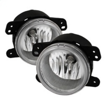 Picture of Spyder Dodge Magnum 05-08-Journey 09-10 Jeep Wrangler 07-09 OEM Fog Lights W-Switch Clear FL-DM05-C