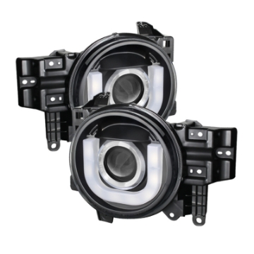 Picture of Spyder Toyota FJ Cruiser 07-14 Projector Halogen Model- 3D DRL LED Blk PRO-YD-TFJ07-3DDRL-BK