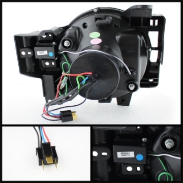 Picture of Spyder Toyota FJ Cruiser 07-14 Projector Halogen Model- 3D DRL LED Blk PRO-YD-TFJ07-3DDRL-BK