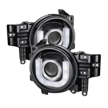 Picture of Spyder Toyota FJ Cruiser 07-14 Projector Halogen Model- 3D DRL LED Blk PRO-YD-TFJ07-3DDRL-BK