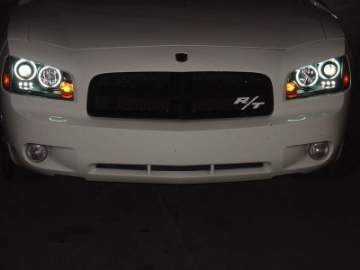Picture of Spyder Dodge Charger 06-10 Projector Headlights Halogen Model CCFL Halo LED Blk PRO-YD-DCH05-CCFL-BK
