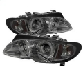 Picture of Spyder BMW E46 3-Series 02-05 4DR Projector Headlights 1PC LED Halo Smke PRO-YD-BMWE4602-4D-AM-SM