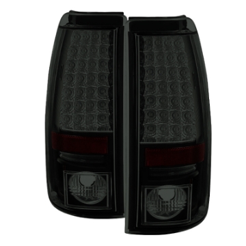 Picture of Spyder Chevy Silverado 1500 03-06 Not Fit StepsideLED Tail Lights Blk Smke ALT-YD-CS03-LED-BSM
