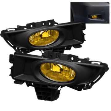 Picture of Spyder Mazda 3 07-08 4Dr OEM Fog Lights Wont Fit Sports-Gt Or Htchbckw-swch Yellow FL-CL-MAZ307-Y