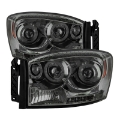 Picture of Spyder Dodge Ram 1500 06-08-Ram 2500 06-09 Projector Headlights LED Halo LED Smke PRO-YD-DR06-HL-SM