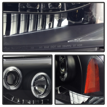 Picture of Spyder Ford F250-350 05-07 Projector Headlights LED Halo LED Blk Smke PRO-YD-FS05-HL-BSM