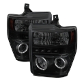 Picture of Spyder Ford F250-350 08-10 Projector Headlights LED Halo LED Blk Smke PRO-YD-FS08-HL-BSM