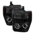 Picture of Spyder Ford F250-350 08-10 Projector Headlights LED Halo LED Blk Smke PRO-YD-FS08-HL-BSM