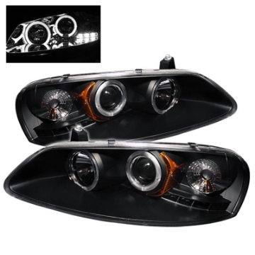 Picture of Spyder Chrysler Sebring 01-03 Projector Headlights LED Halo LED Blk PRO-YD-CSEB01-HL-BK