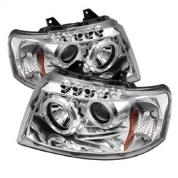Picture of Spyder Ford Expedition 03-06 Projector Headlights LED Halo LED Chrm Low 9006 PRO-YD-FE03-HL-C