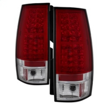 Picture of Spyder Chevy Suburban-GMC Yukon-Yukon Denali 07-14 LED Tail Lights Red Clear ALT-YD-CSUB07-LED-RC