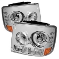 Picture of Spyder Chevy Silverado 1500 99-02  Not Fit HD ModelLED Crystal Headlights Chr HD-YD-CS99-1PC-AM-C