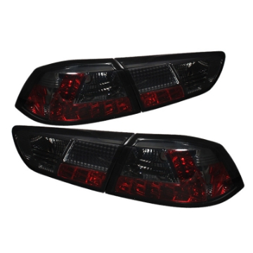 Picture of Spyder Mitsubishi Lancer-Evolution X 08-14 LED Tail Lights Smke ALT-YD-MITEVO1008-LED-SM