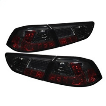 Picture of Spyder Mitsubishi Lancer-Evolution X 08-14 LED Tail Lights Smke ALT-YD-MITEVO1008-LED-SM