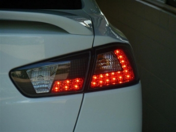 Picture of Spyder Mitsubishi Lancer-Evolution X 08-14 LED Tail Lights Smke ALT-YD-MITEVO1008-LED-SM
